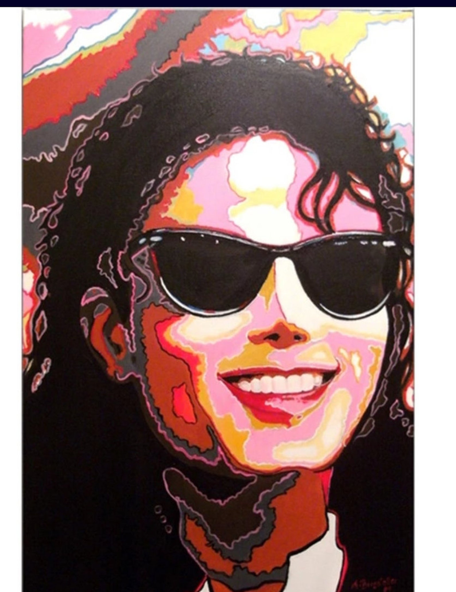 Paint by Numbers Kit/ Michael Jackson/ DIY Painting Kit/ Home Etsy