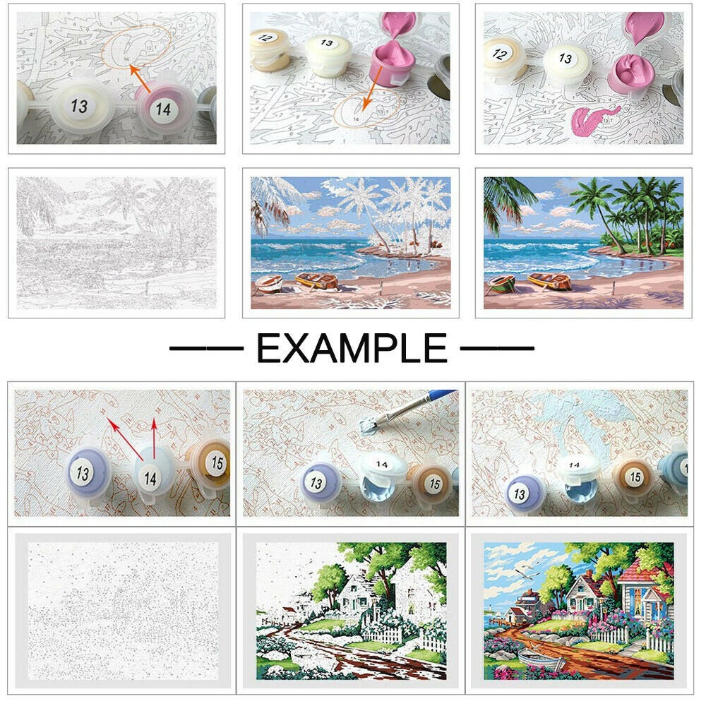 A Couple - Extra Large Paint by Numbers Kit for Adults – AllPaintbyNumbers