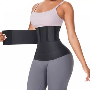 MALLVOLER Waist Trainer for Women,Snatch Me Up Bandage Wrap Adjustable Waist Trimmer Belt Lumbar Waist Support Trainer…