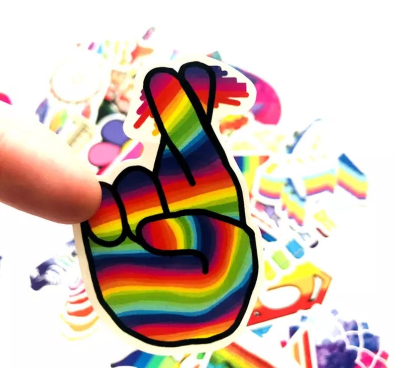 Rainbow Pride Set of Random Stickers/ Car Stickers/ Bumper Etsy