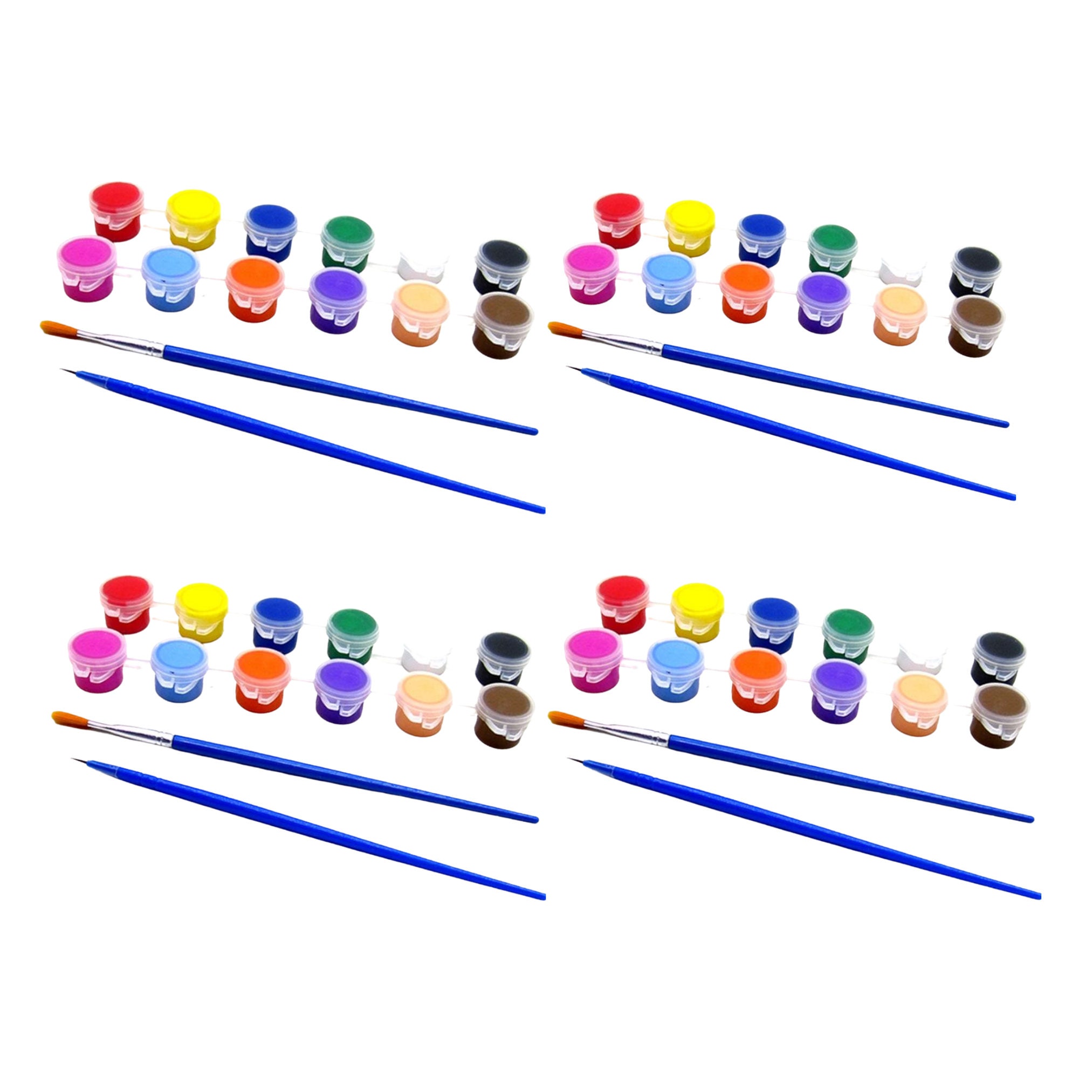 56 Piece Set for 4 Mini Acrylic Paint Set/ Paint Kit/paint Party/art  Supplies -  Australia