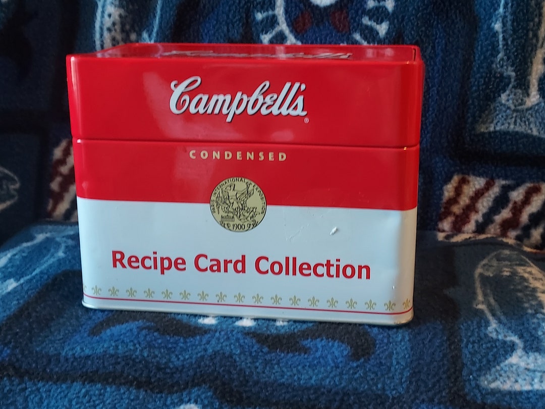 Campbell's Soup Recipe Card Tin Etsy