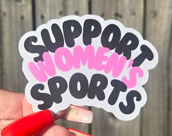 Support Women's Sports Waterproof Sticker | Sports | Women In Sports | Women Sports | Women's Basketball | Watch Women's Sports
