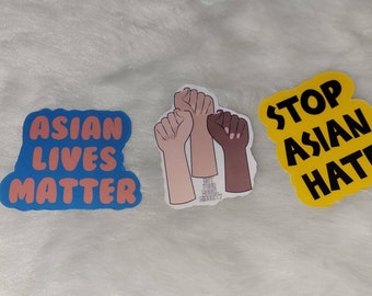 Asian lives matter sticker pack | stop asian hate | not your model minority