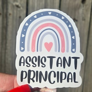 Assistant Principal Waterproof Sticker | Assistant Principal Gift | Back To School | Gift For Administrator | Principal Gift | School Admin