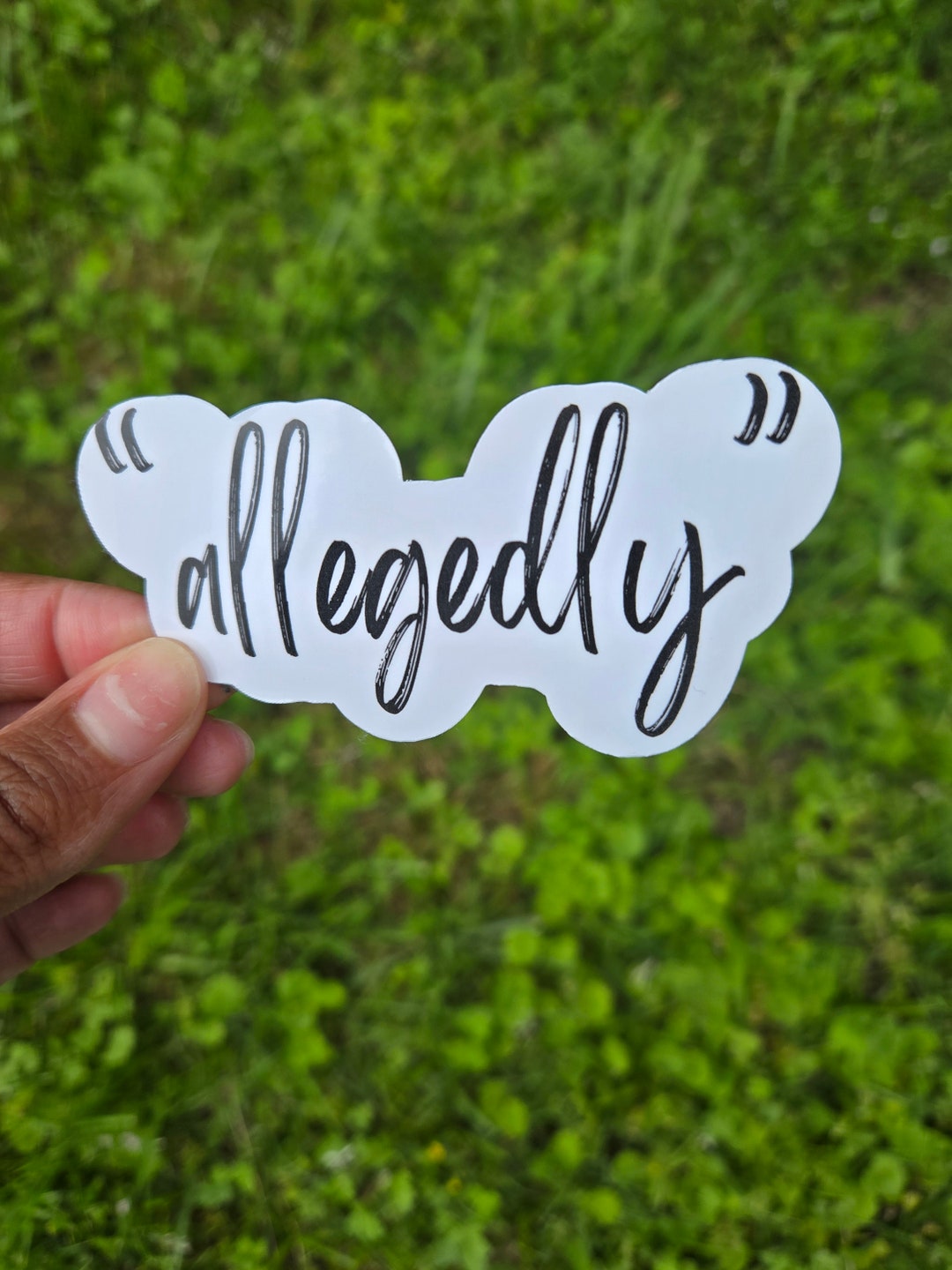 Allegedly Waterproof Sticker | Law School Graduation Gift | Funny ...