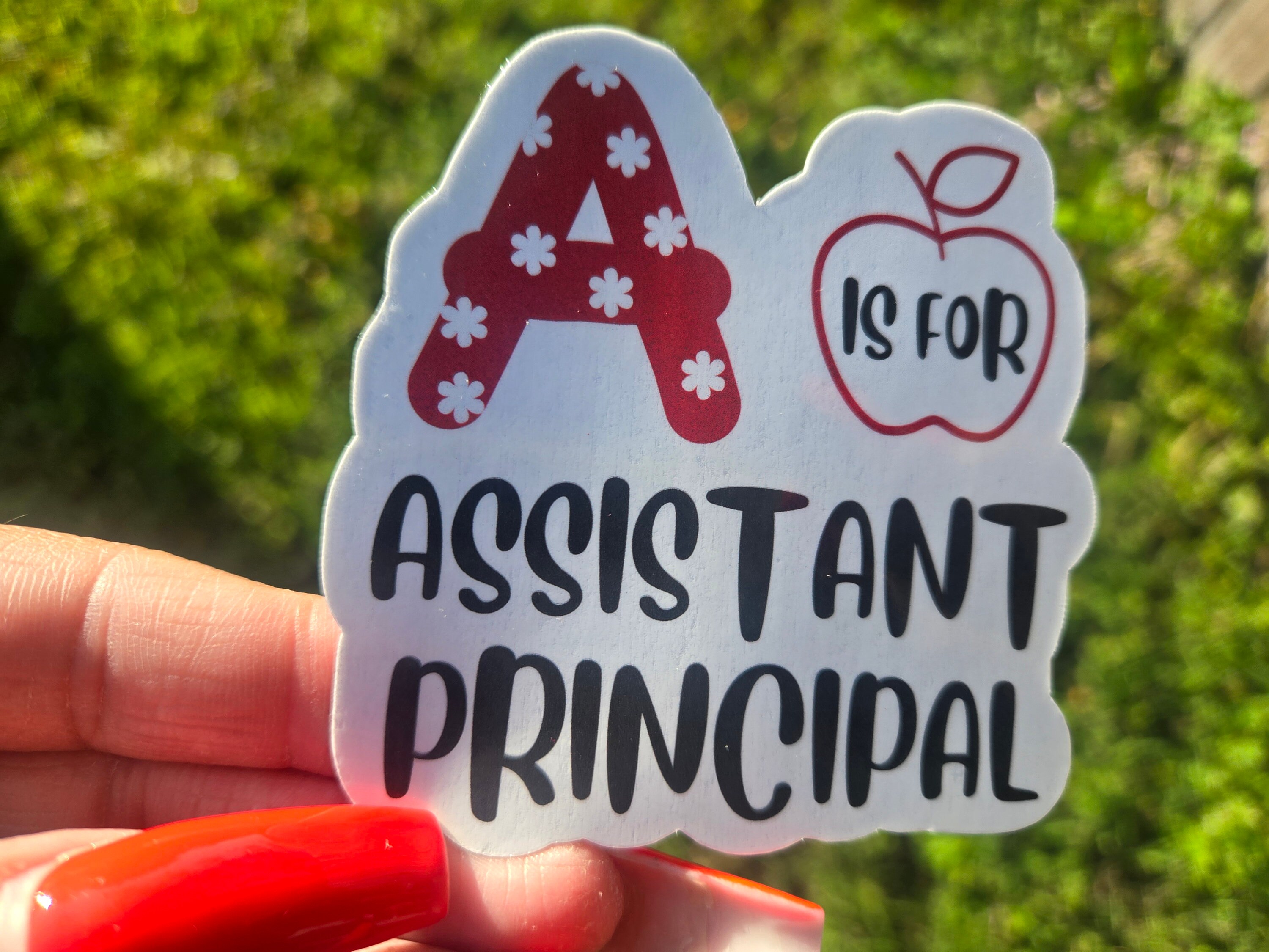 Assistant Principal Waterproof Sticker | Assistant Principal Gift ...