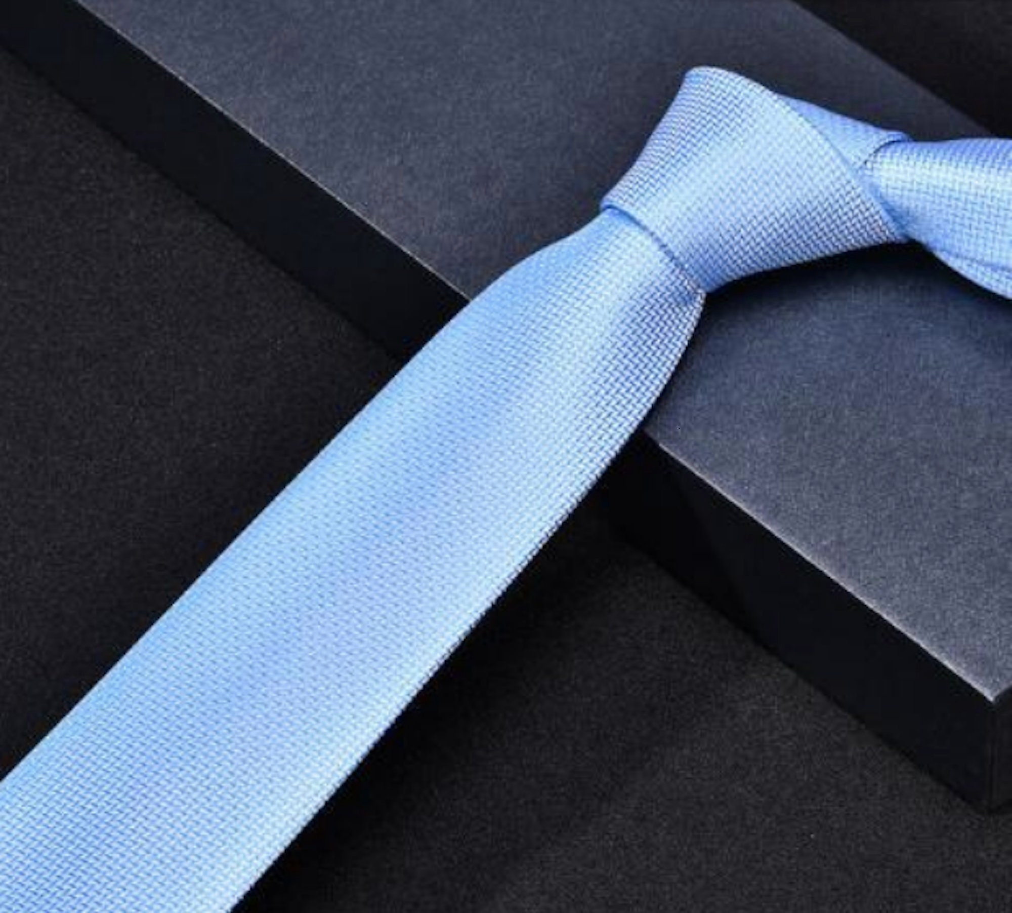 Silk Baby Blue Tie - Etsy Canada