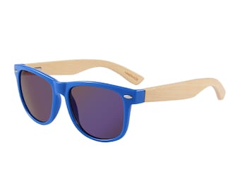 Wooden Sunglasses Blue
