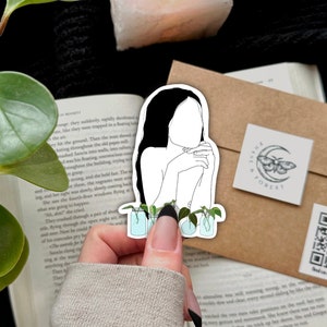 house plant sticker pack, plant lady stickers, woman art, feminist sticker, woman power, gift for plant lovers, plant mom, plant art