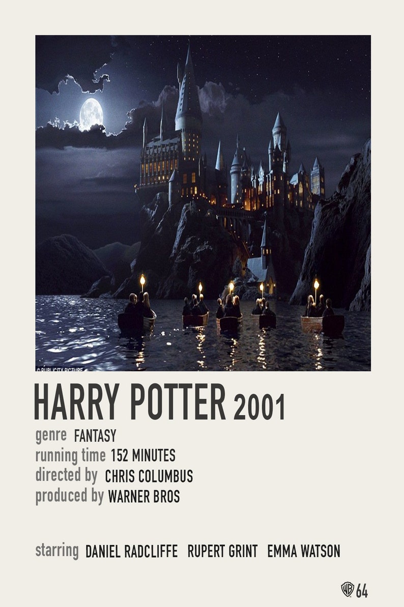 Simple Polaroid Movie Poster Harry Potter Etsy