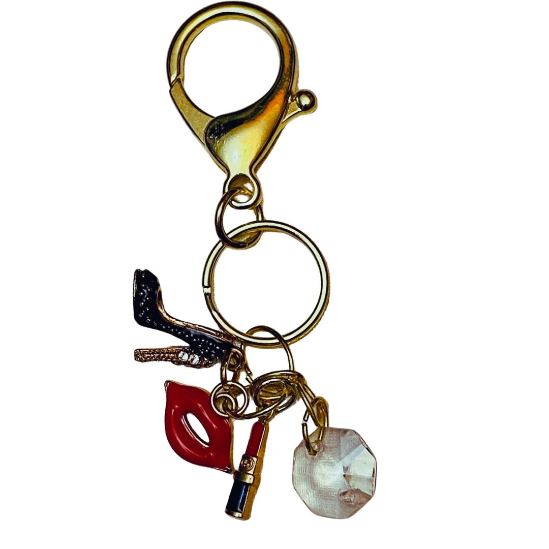 Diva Keychain, Purse Charm, Statement Key Chain, Gift, Purse Jewelry