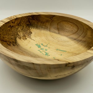 Spalted Hackberry Bowl with Inlay