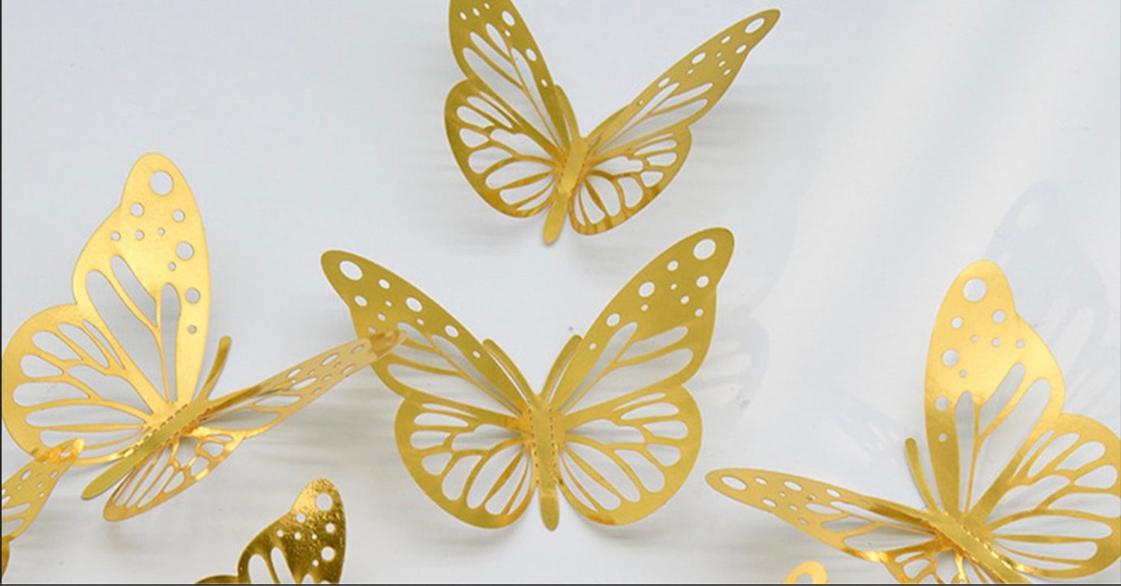 Gold Butterfly 12 Pcs 3D Butterfly Wall Decor for Home Etsy