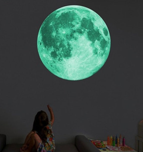 Glowing Celestial Stickers : full moon