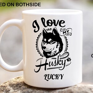 Husky Personalised dog Mug, Image Printed Coffee Mug, Custom Coffee Mugs, Custom mug