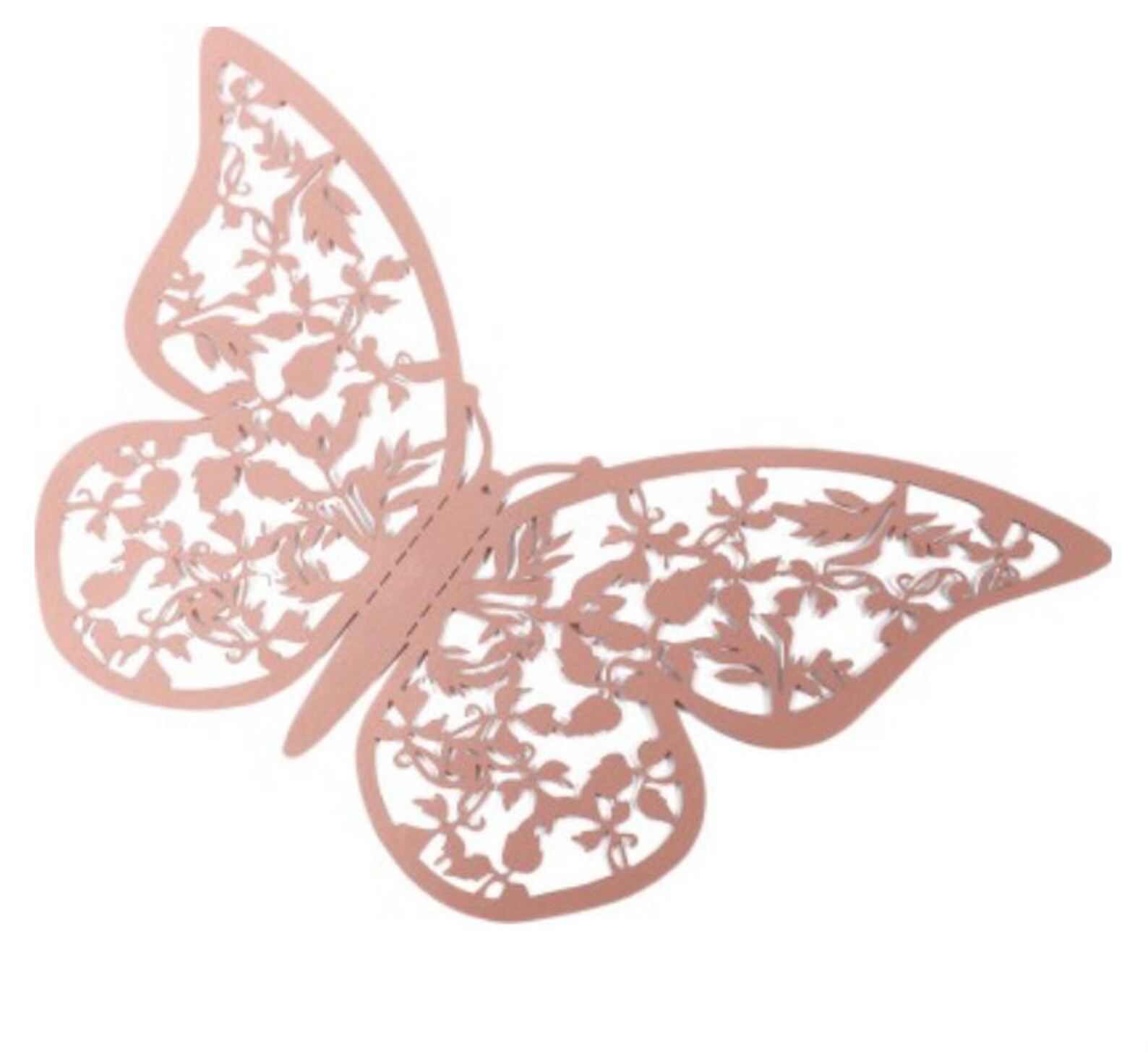 Rose Gold Butterfly 12 Pcs 3D Butterfly Wall Decor for Home Etsy