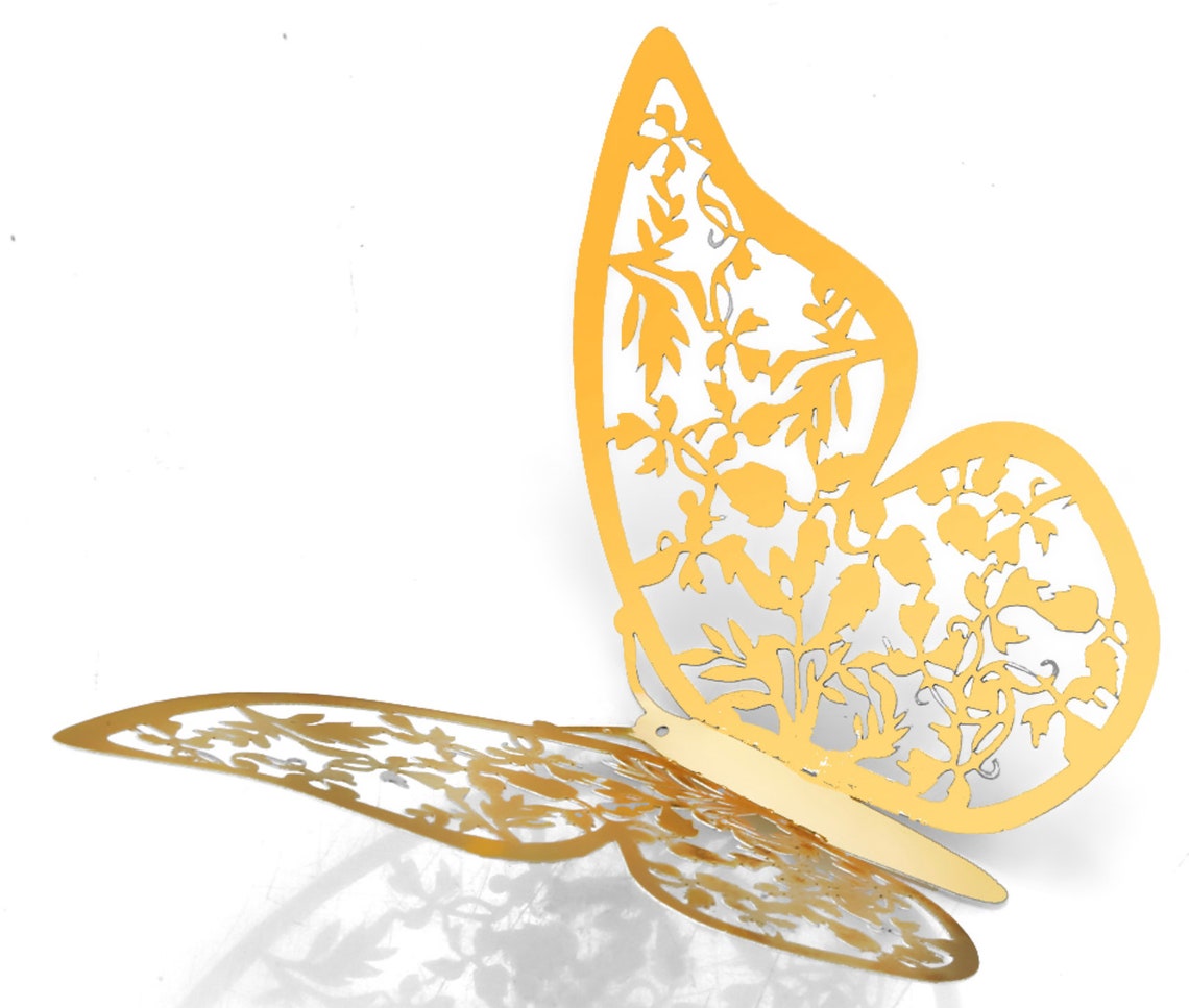 Gold Butterfly 12 Pcs 3D Butterfly Wall Decor for Home Etsy