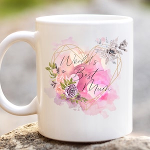 World&#39;s Best Mum Mug, Mothers Day Gift Mug, Cute mum mug, Gift for Mum, Perfect gift for Mum, personalised mug
