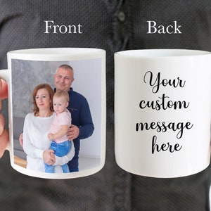 Personalised Photo Mug, Personalised Picture Mug, Image Printed Coffee Mug, Custom Coffee Mugs, personalised message Mugs, Custom text Mug