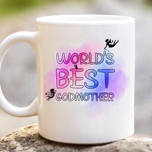 World&#39;s Best Godmother Mug, GodMothers Day Gift Mug, Cute mum mug, Gift for Mum, Perfect gift for Godmother, personalised mug