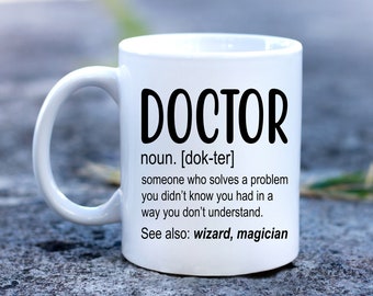 Doctor Definition Mug, Funny Doctor Gift