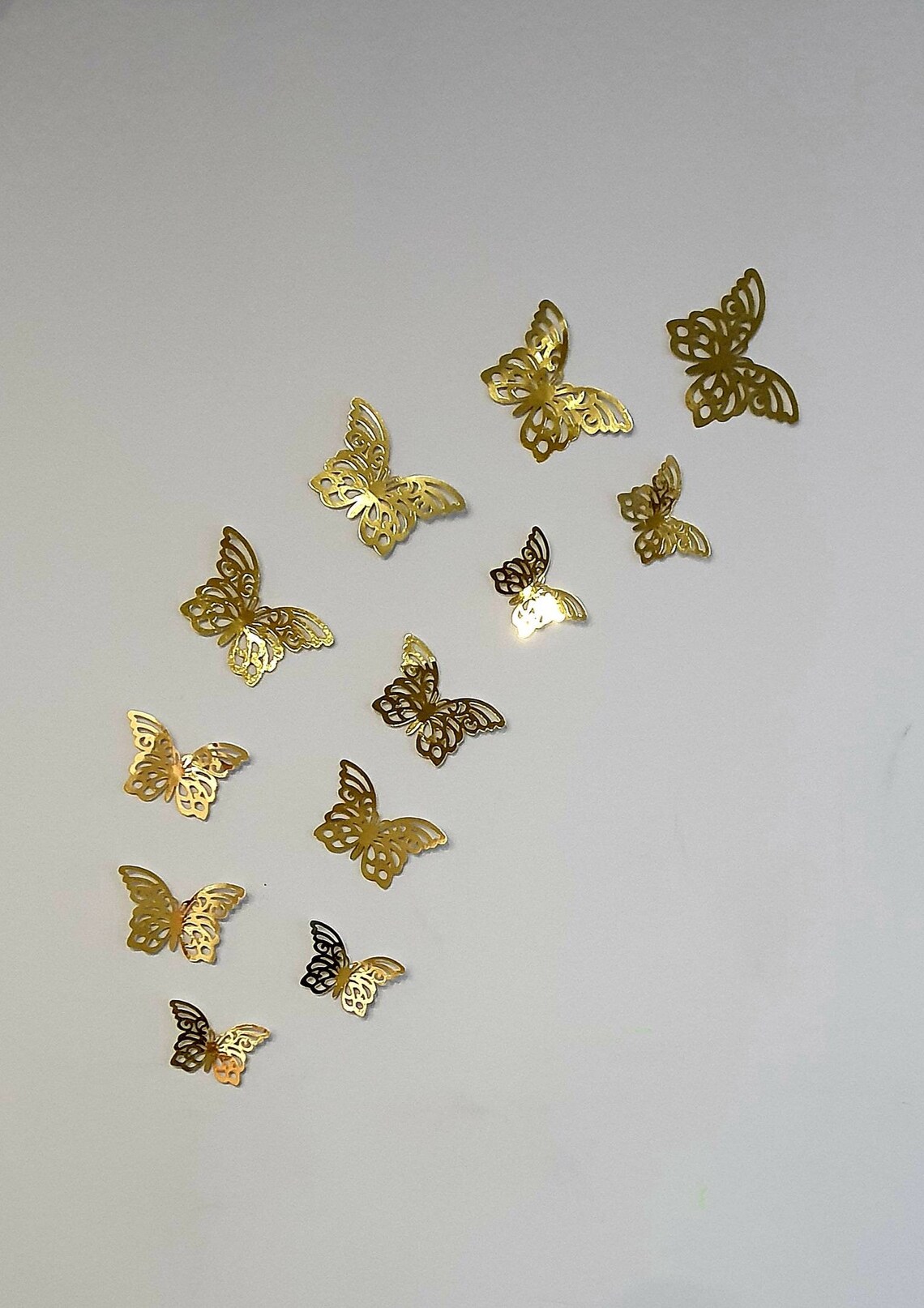 Gold Butterfly 12 Pcs Butterfly Wall Decor for Home - Etsy