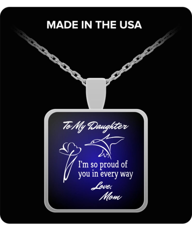 Daughter Necklace From Mom U13 To My Daughter I M So Proud Of You In Every Way U13 Daughter Gift From Mother Jewelry Necklaces Valresa Com