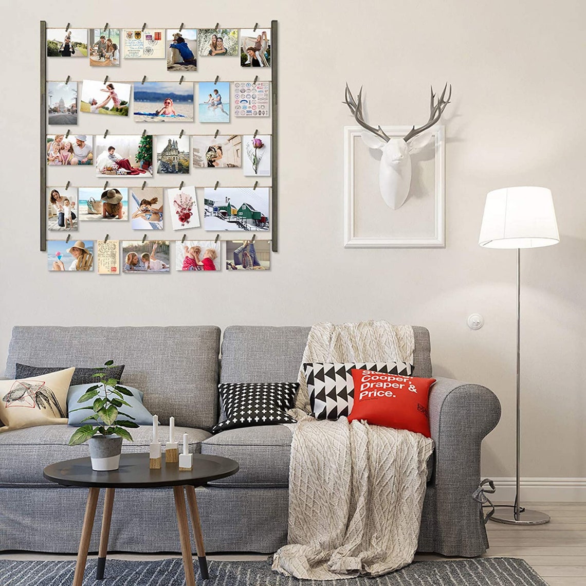 Wood Collage Picture Hanging Photo Frames Display Rustic Wood Etsy