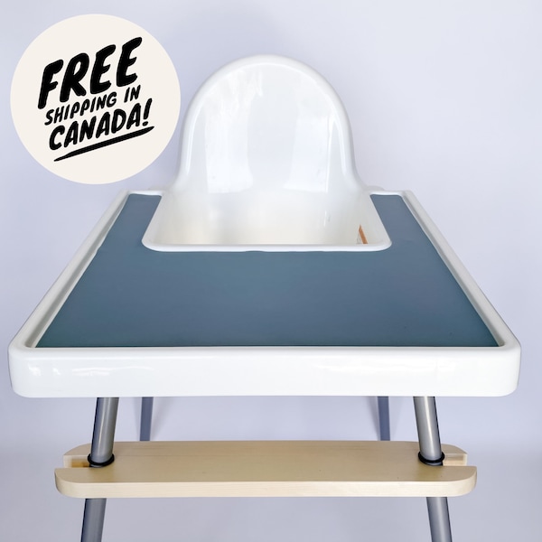 Dusty Blue Placemat for IKEA Antilop Highchair