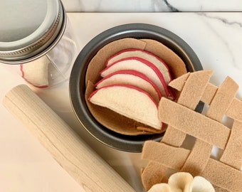 Toy Pie Making Set - Felt Foods