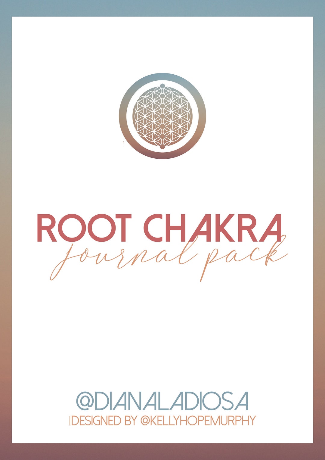 Root Chakra Journal Pack Energy Work From dianaladiosa - Etsy