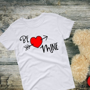 Be Mine Heart SVG: Valentine&#39;s Day Decor (Digital Download)