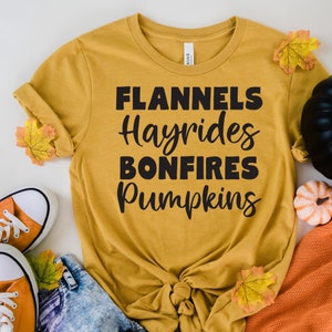 All Things Fall SVG: Flannels, Hayrides, Bonfires (Digital File)