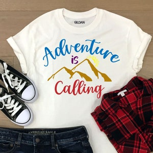 Adventure is Calling SVG: Travel Quote, Outdoor Design (Digital Download)