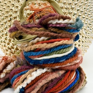 NIGHT HARVEST Yarn Sample Bundle: 20 Unique Fiber Yarns,x 1+ yard each