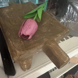 primitive faux tulips 7. Light purple