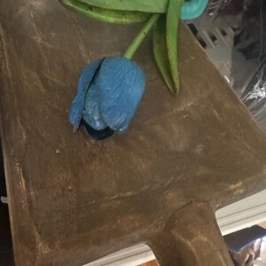 primitive faux tulips 6. Dark Blus