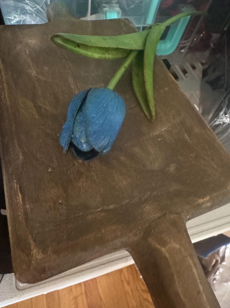 primitive faux tulips 6. Dark Blus