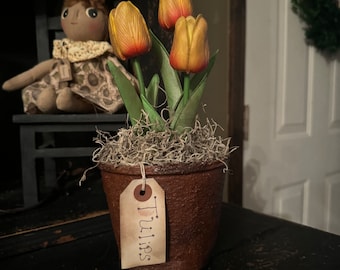 tulipanes artificiales primitivos