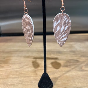 Folklore Floral Wooden Earrings