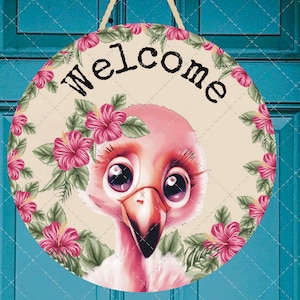 Flamingo png, flamingo sublimation design, flamingo wreath design, flamingo door hanger png, fivestardigitals