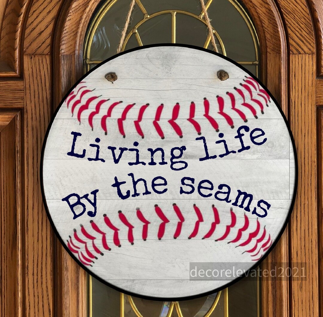 Baseball Door Sign, Png File Sublimation Design Printable, Wreath
