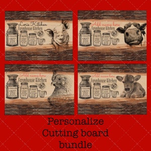 Cutting board png, customize, farmhouse png, personalize cutting board designs, sublimation cutting board bundle, digital download