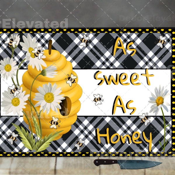 Cutting board png,  sublimation design, bee design, , png file, digital download. Easily resized