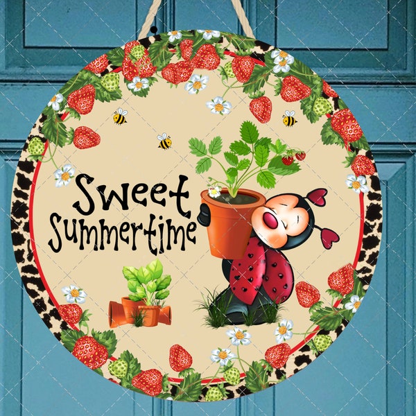 Spring png,  ladybug png, leopard png, sublimation wreath sign, sublimation door hanger, printable wall decor, digital download