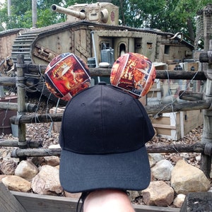 Indiana Jones Mickey-honkbalpetoren, baseballcap muizenoren, Hollywood Studios-oren, Mickey-oren baseballpet, Disneyland muizenoren
