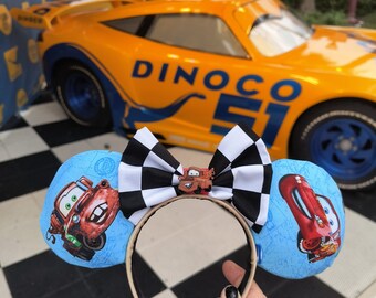 Lighting McQueen Mickey Ears, Tow Mater Mickey Ears, Pixar Mickey Ears, Hollywood Studios Mouse Ears, Disneyland Mouse Ears, Headband Ears