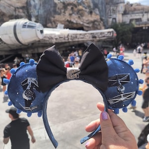 Millennium Falcon Mickey Ears,X Wing Mickey Ears, Galaxy&#39;s Edge Mickey Ears, Hollywood Studios Mouse Ears, Disneyland Headband Mouse Ears