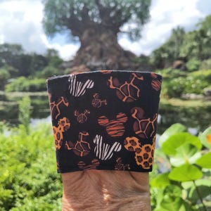 Pocahontas Coffee Cozy, Mickey Animal Print Drink Cozy, Disneyland Drink Cozy, Leopard Print Animal Kingdom Drink Cozy, Disney Drink Cozy